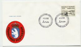 GREENLAND 1980 Von Kangen Woodcut On FDC.  Michel 124 - FDC