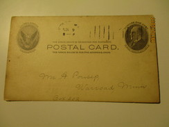 USA POSTAL STATIONERY 1906 FARIBAULT TO WARROAD    , RA - 1901-20