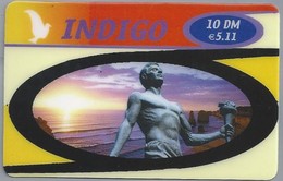 DE.- INTERNATIONAL PHONECARD - INDIGO - 10 DM / € 5,11. - 2 Scans. - [2] Mobile Phones, Refills And Prepaid Cards