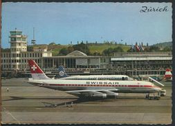 °°° 10179 - SVIZZERA - SWISS AIR - ZH - FLUGHAFEN KLOTEN ZURICH - 1966 With Stamps °°° - Kloten