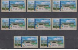 ISRAEL 2010 KLUSSENDORF ATM KNESSET JERUSALEM FULL SET OF 8 STAMPS NUMBER 061 - Vignettes D'affranchissement (Frama)