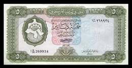 # # # Banknote Libyen (Libya) 5 Dinars 1972 UNC- # # # - Libia