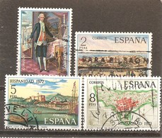 España/Spain-(usado) - Edifil  2107-10 - Yvert  1761-64 (o) - 1971-80 Gebraucht