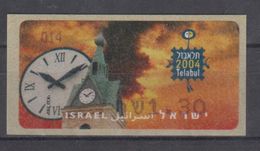 ISRAEL 2004 KLUSSENDORF ATM TELABUL WATCH NUMBER 014 - Automatenmarken (Frama)