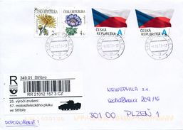 M0863 - Czech Rep. (2017) 349 01 Stribro (R-label: 25. Anniversary Of Regiment Abolition (tank)) - Briefe U. Dokumente