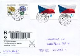 M0870 - Czech Rep. (2017) 305 00 Plzen 5 (R-label: 25. Anniversary Of Division Abolition (crossed Swords)) - Sonstige (Land)