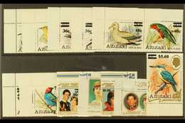 1983 Surcharged Complete Set, SG 447/65, Never Hinged Mint (19 Stamps) For More Images, Please Visit Http://www.sandafay - Aitutaki