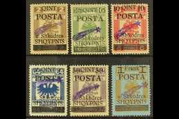 1919 "Comet" Overprint On Austrian Fiscal Stamps, Mi 47III/52III, The 25q Is 50IIIb, Very Fine Mint. (6 Stamps) For More - Albania