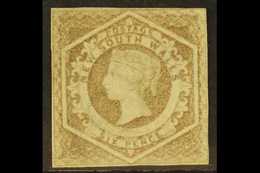 NEW SOUTH WALES 1854-59 6d Greyish Brown Diadem, Error Of Watermark "8", SG 96a, A Rare Unused (regummed) Example With F - Altri & Non Classificati