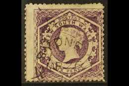 NEW SOUTH WALES 1860-72 6d Aniline Mauve Diadem, SG 167, Fine Clear Part 1872 Sydney Duplex. For More Images, Please Vis - Sonstige & Ohne Zuordnung