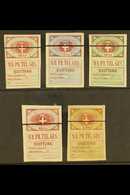 TELEGRAPH STAMPS Vienna Private Telegraph Company 1869 Complete Imperforate Set With Line, Mi I/V, Unused, No Gum (5). F - Other & Unclassified