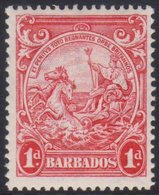 1938-47 1d Scarlet - Perf 13½ X 13, SG 249, Very Fine Mint For More Images, Please Visit Http://www.sandafayre.com/itemd - Barbados (...-1966)