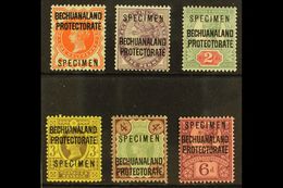 1897 SPECIMENS Set To 6d (less ½d Blue Green) Opt'd "Specimen", SG 59s/65s (less 60s), Very Fine Mint. (6 Stamps) For Mo - Sonstige & Ohne Zuordnung