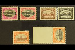 1916-17 PERFORATED COLOUR PROOFS. 2c Magenta & Black And 2c Rose & Black Lake Titicaca (Scott 113), 5c Brown And 5c Blac - Bolivien