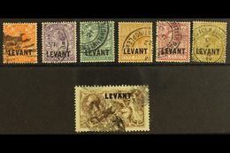 1921 Geo V British Currency Set To 2s 6d,  SG L18/24, Good To Fine Used. (7 Stamps) For More Images, Please Visit Http:/ - Britisch-Levant