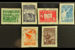 1935 Football Complete Set (Michel 274/79, SG 351/56), Superb Cds Used On Pieces, Very Fresh. (6 Stamps) For More Images - Altri & Non Classificati