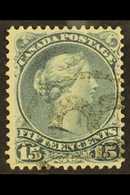 1868-71 15c Slate Large Queen, Perf 11½ X 12, SG 66, Neat "R" Cancel. For More Images, Please Visit Http://www.sandafayr - Other & Unclassified