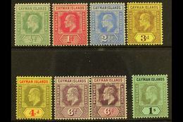 1907-09 MCA Wmk Set Inc Both 6d Shades To 1s, SG 25/31, Fine Mint (8 Stamps) For More Images, Please Visit Http://www.sa - Cayman Islands