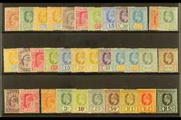 1903-11 KEVII FINE MINT GROUP Incl. 1903-5 Wmk Crown CA  2c To 75c, 1904-5 Complete Set Plus Shades Of 25c & 75c, 1908 5 - Ceylon (...-1947)