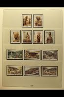 1987 - 2000 NEAR- COMPLETE NEVER HINGED MINT COLLECTION Including The Miniature Sheets, Beautifully Displayed In 3 Light - Other & Unclassified