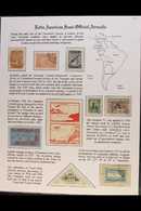 1859-1950 PRESENTATION COLLECTION On Printed Pages, Includes 1859 1p Carmine Imperf Mint With Four Margins, 1861 2½c Bla - Colombia