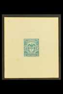 PROOF 1940s 2p Greenish Blue, Revenue Stamp, Master Die Proof By American Bank Note Co. For More Images, Please Visit Ht - Kolumbien