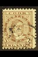 1901 1d Brown With Crown Overprint, SG 22, Used, Shortish Perfs At Left, The Overprint Is Very Weak. For More Images, Pl - Cook