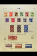 1936-52 FINE MINT FAROUK COLLECTION An Attractive Collection, Highly Complete For The Period Including 1939-46 Defins Se - Other & Unclassified