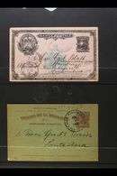 POSTAL STATIONERY 1880s-1920s USED & UNUSED CARD COLLECTION. An Attractive Collection Of Postal Stationery Cards & Reply - El Salvador