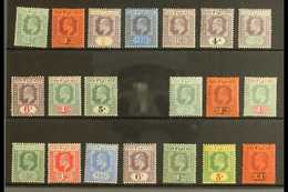 1903-12 KEVII MINT COLLECTION On A Stock Card. Includes 1903 Wmk CA Set To 5s, 1904-09 MCA Wmk Set & 1906-12 MCA Wmk Set - Fiji (...-1970)