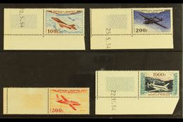 1954 Airmails, Aeroplanes Set, Yvert 30/3, SG 1194/7, Never Hinged Mint (4) For More Images, Please Visit Http://www.san - Sonstige & Ohne Zuordnung