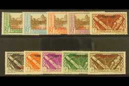 FRENCH OCEANIA 1941 "France Libre" Overprint Set Complete, Yv 140/9, Very Fine Mint. (10 Stamps) For More Images, Please - Altri & Non Classificati