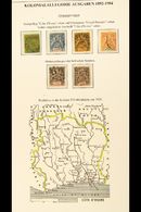 IVORY COAST 1892-1942 Fine Used Group Neatly Displayed On Pages, Includes 1892-99 20c, 25c X2, 40c, And 75c, 1900 25c, 1 - Sonstige & Ohne Zuordnung