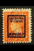 WWII PROPAGANDA FORGERY 2d Orange With "LIQUIDATION OF EMPIRE / BERMUDA IS" Overprint, Michel 12g, Used. For More Images - Other & Unclassified