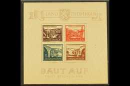 THURINGIA 1946 Bridges Type III Mini-sheet (Michel Block 4 I/III, SG MSRF17), Never Hinged Mint, Fresh. For More Images, - Other & Unclassified