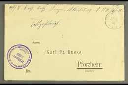 SOUTH WEST AFRICA 1906 (12 Aug) Stampless Feldpost Cover To Germany Showing A Fine "LUDERITZBUCHT" Cds Postmark, The Las - Sonstige & Ohne Zuordnung