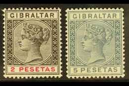 1889-96 2p And 5p, SG 32/33, Superb Never Hinged Mint. (2) For More Images, Please Visit Http://www.sandafayre.com/itemd - Gibilterra