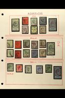 1903-1911 USED COLLECTION In Hingeless Mounts On A Page, ALL DIFFERENT, Inc 1903 Set To 2s & 8s (light Wrinkles), 1904-0 - Gibraltar