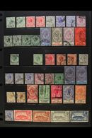 1912-36 USED KGV COLLECTION Presented On A Pair Of Stock Pages. Includes 1912-24 Complete Set With Some Shade & Coloured - Gibilterra