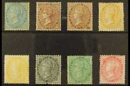 1856-64 MINT RANGE. 1856-64 No Wmk ½a Pale Blue, 1a Brown, 1a Deep Brown, 2a Yellow- Buff, 2a Yellow, 4a Grey-black, 4a  - Other & Unclassified