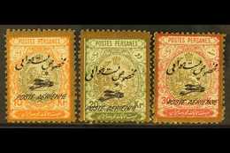 1927 AIRMAILS 10k, 20k & 30k Top Three Values From Set, SG 655/7, Scott C14/16, Fine Mint, Accompanied By Rendon Certifi - Iran