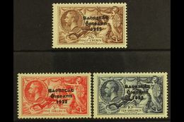 1935 2s6d, 5s, And 10s "Re-engraved Seahorses" Of Great Britain Complete Set, SG 99/101, Fine Mint. (3 Stamps) For More  - Altri & Non Classificati