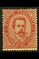 1879 10c Carmine, Umberto I, Sass 38, Mint Part Og. Cat Sass €300 (£230) For More Images, Please Visit Http://www.sandaf - Non Classificati