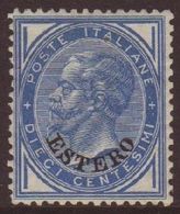 LEVANT - GENERAL ISSUE 1878-79 10c Blue, Sassone 10 (SG 10), Very Fine Lightly Hinged Mint. Fresh & Attractive, Signed E - Other & Unclassified