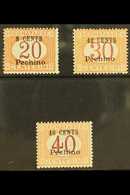OFFICES IN CHINA - PEKING 1918 Postage Due Set , Sass S4, Superb Never Hinged Mint. (3 Stamps) For More Images, Please V - Sonstige & Ohne Zuordnung