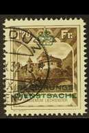 OFFICIAL 1932 1.20Fr Brown, Perf.11½, Green Overprint, Mi 8, Very Fine Used. For More Images, Please Visit Http://www.sa - Sonstige & Ohne Zuordnung