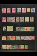 SELANGOR 1885-1955 USED COLLECTION With 1885-91 Overprints On 2c Rose (3), 1891-95 Tiger Set, 1895-99 Range To Both 50c  - Other & Unclassified