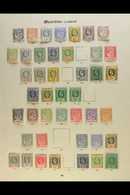 1910-1950 COMPREHENSIVE FINE MINT COLLECTION On Pages, ALL DIFFERENT, Inc 1910 Set To 5r, 1913-22 Set (ex 50c) To 5r Die - Mauritius (...-1967)