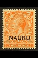 1923 2d Orange (Die II), SG 5, Never Hinged Mint. For More Images, Please Visit Http://www.sandafayre.com/itemdetails.as - Nauru