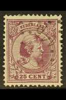 1891-94 25c Deep Purple Queen (SG 155, NVPH 42), Fine Used With Nice "146" (LICHTENVOORDE) Numeral Cancel, Very Fresh &  - Other & Unclassified